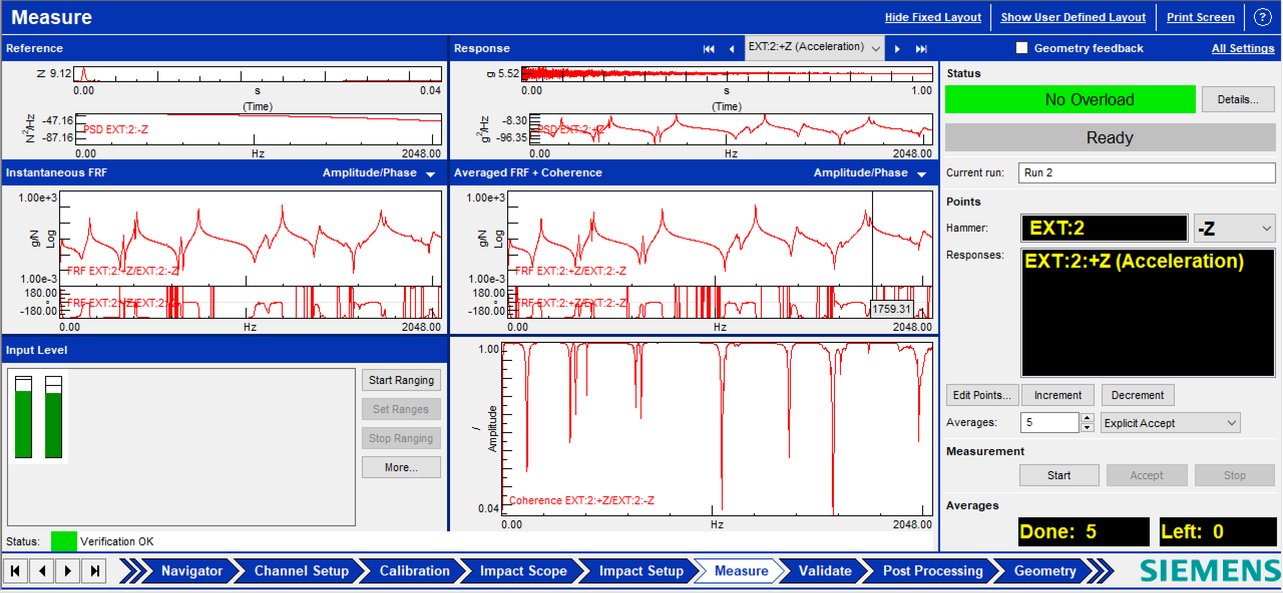 Measurement interface